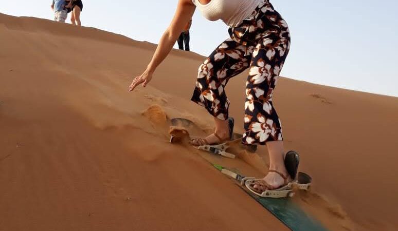 Sand boarding