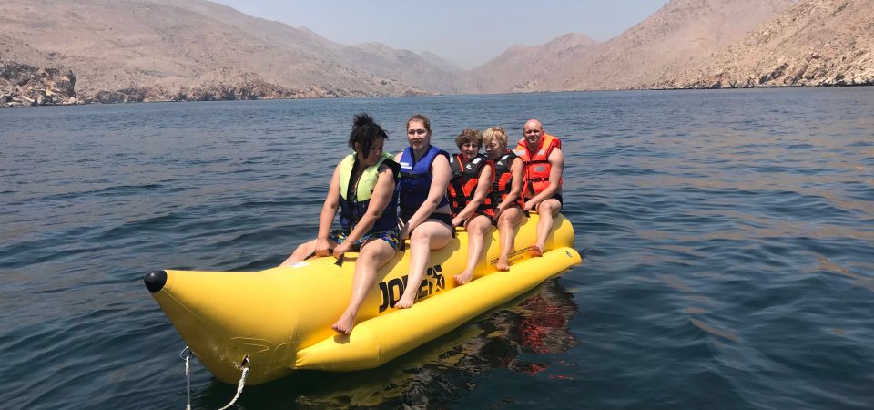 banana ride at musandam tour