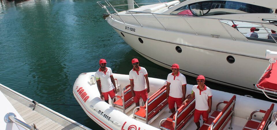 Speed boat staff photo