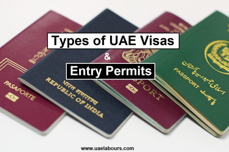 types of uae visa and entry permits