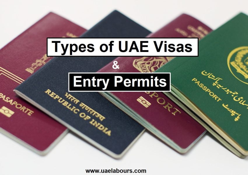 types of uae visa and entry permits